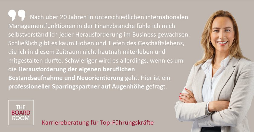 Topmanagerin über ihre Erfahrungen der Karriereberatung für Führungskräfte