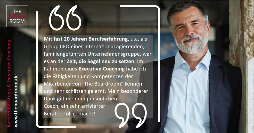Führungskraft berichtet über Executive Coaching bei The Boardroom
