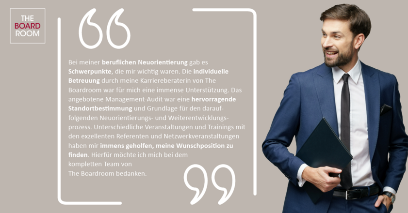 Erfahrungsbericht eines Vorstands zur beruflichen Neuorientierung