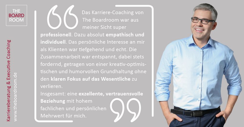 Manager über Erfahrungen in der Karriereberatung für Top-Führungskräfte