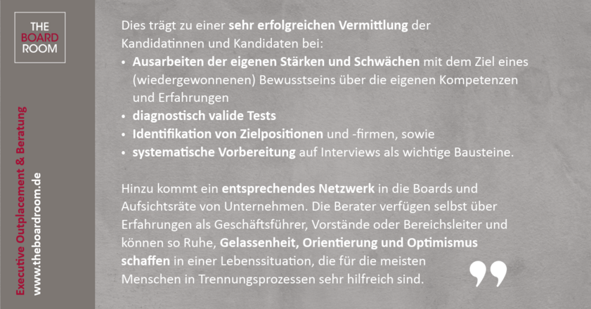 Erfahrungsberichte Unternehmen Karriereberatung für Top-Führungskräfte