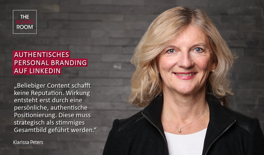 Klarissa Peters über Positionierung in Social Media für Führungskräfte